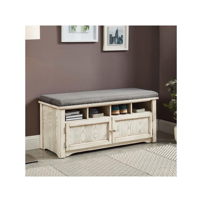 Cm-ac308wh Furniture Of America Living Room Furniture Benche