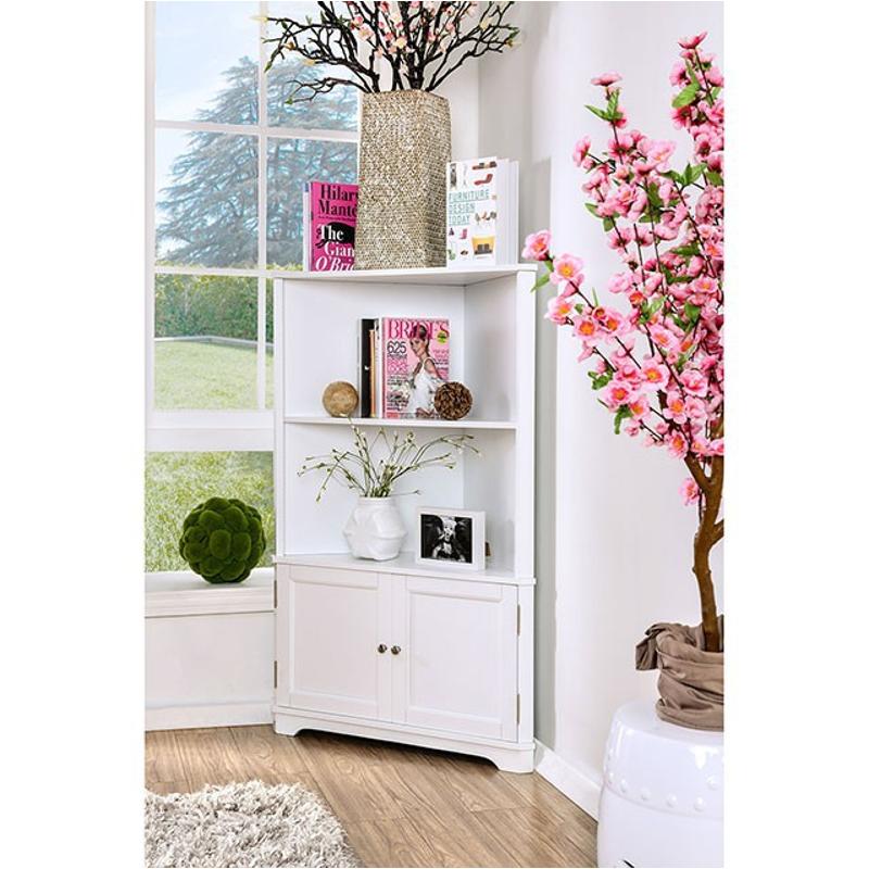 Cm-ac807wh Furniture Of America Cavan Living Room Furniture Bookcase