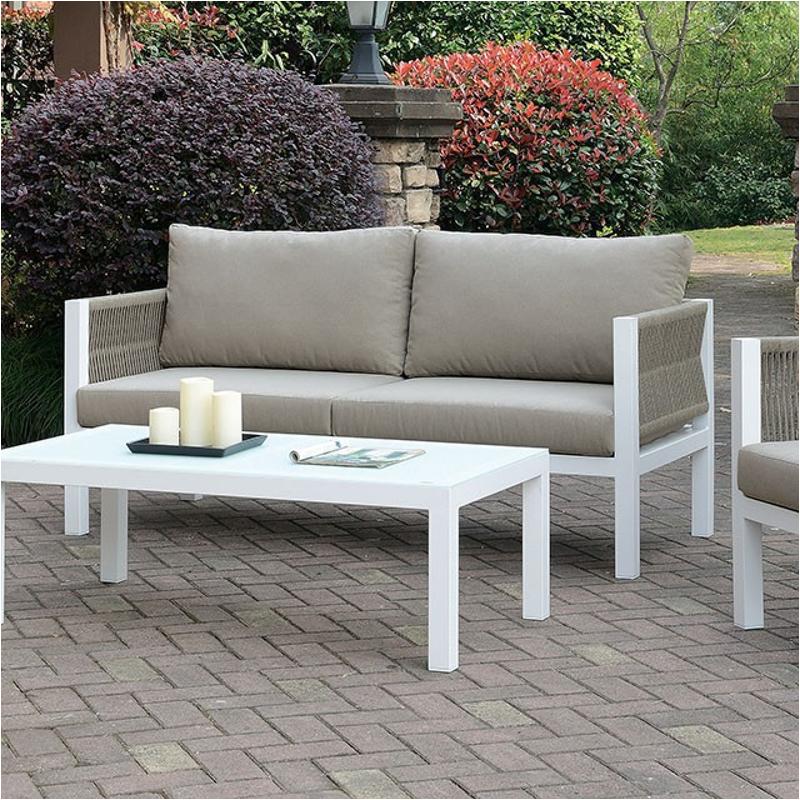 Cm-os2137-c Furniture Of America Mazie Outdoor Furniture Patio Table