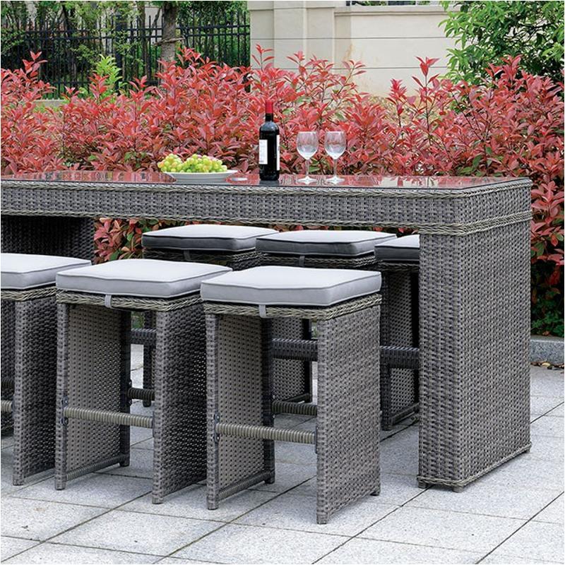 Cm-ot1847-bt Furniture Of America Ismay Outdoor Furniture Patio Table