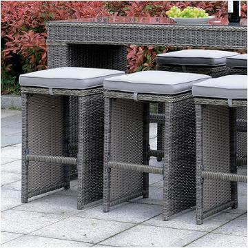 Cm-ot1847-bc Furniture Of America Ismay Outdoor Furniture Stool