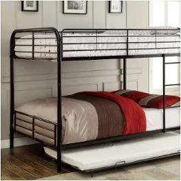 Cm-bk1035f-bk Furniture Of America Brocket Bedroom Furniture Bed