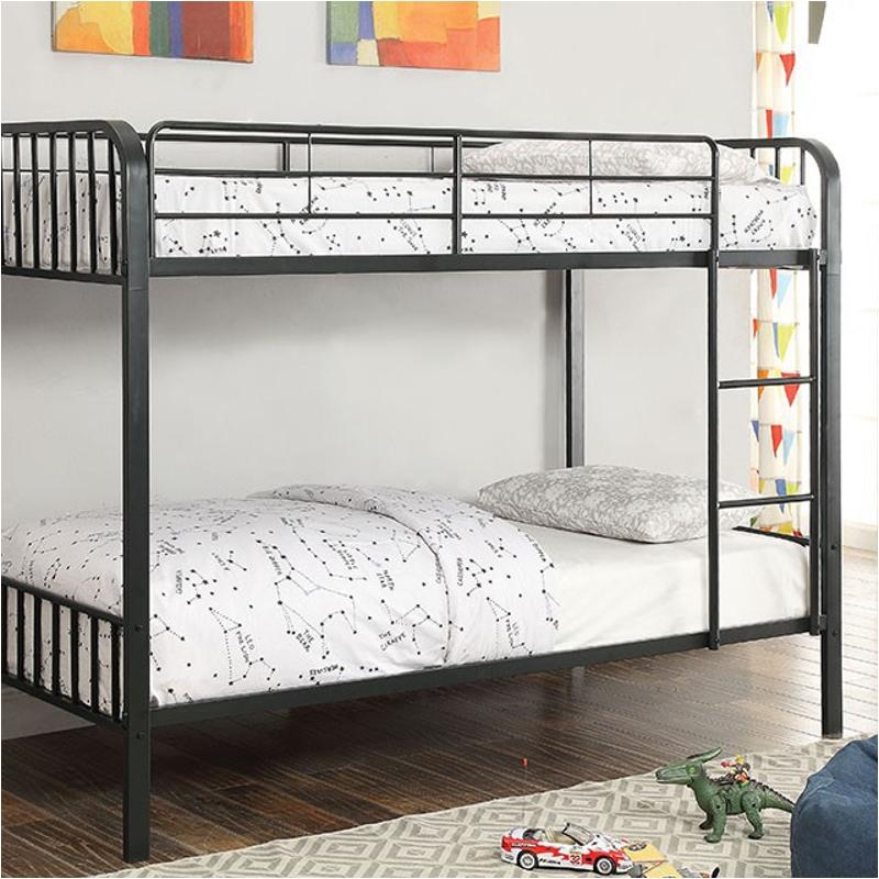 Cm-bk928tf Furniture Of America Metal Twin/full Bunk Bed