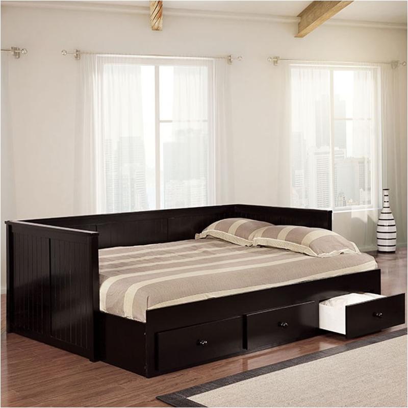 Cm1927bk Furniture Of America Wolford Full Size Daybed Black