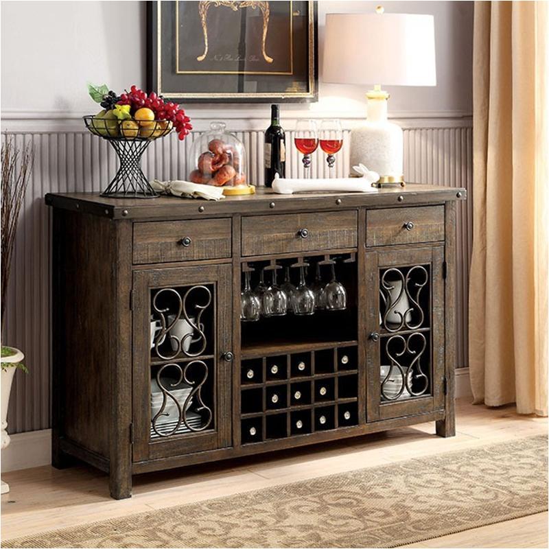 Cm3465sv Furniture Of America Paulina Dining Room Furniture Server