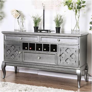Cm3219gy-sv Furniture Of America Amina Dining Room Furniture Server