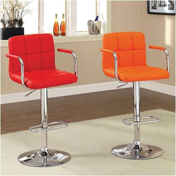 Cm-br6917rd Furniture Of America Corfu Accent Furniture Stool