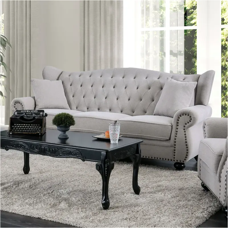 Cm6572gy-sf Furniture Of America Living Room Furniture Sofa
