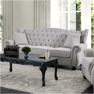 Cm6572gy-sf Furniture Of America Living Room Furniture Sofa