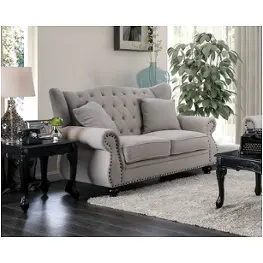 Cm6572gy-lv Furniture Of America Living Room Furniture Loveseat