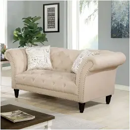 Cm6210bg-lv Furniture Of America Louella Living Room Furniture Loveseat