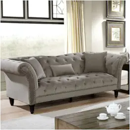 Cm6210gy-sf Furniture Of America Louella Living Room Furniture Sofa