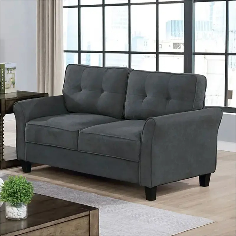 Cm6213gy-lv Furniture Of America Living Room Furniture Loveseat