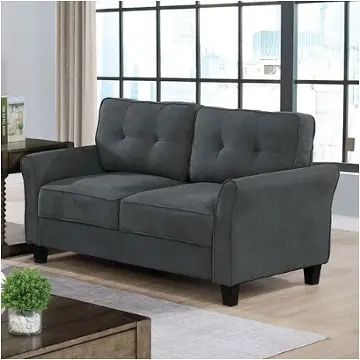 Cm6213gy-lv Furniture Of America Living Room Furniture Loveseat
