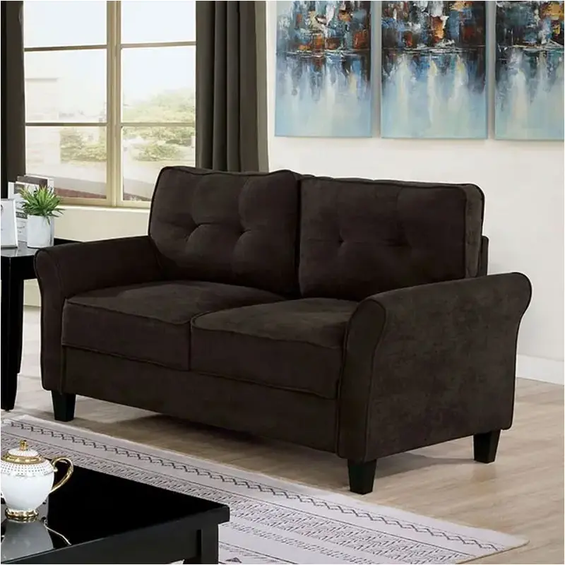 Cm6213br-lv Furniture Of America Living Room Furniture Loveseat