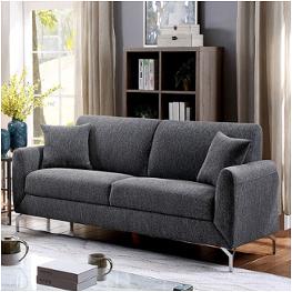 Cm6088gy-sf Furniture Of America Lauritz Living Room Furniture Sofa