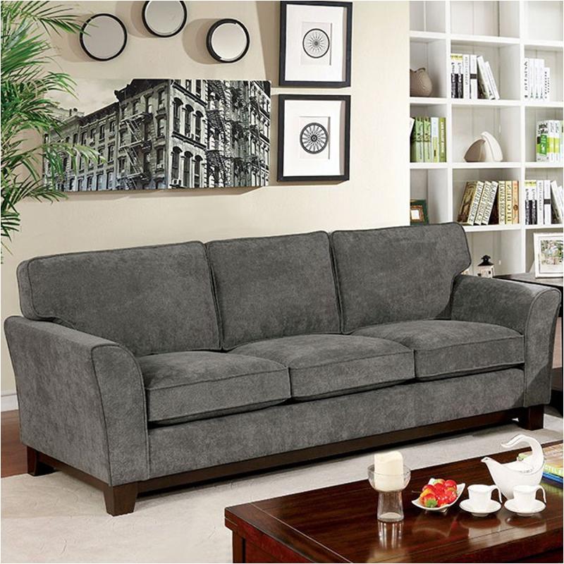 Cm6954gy-sf Furniture Of America Caldicot Living Room Furniture Sofa