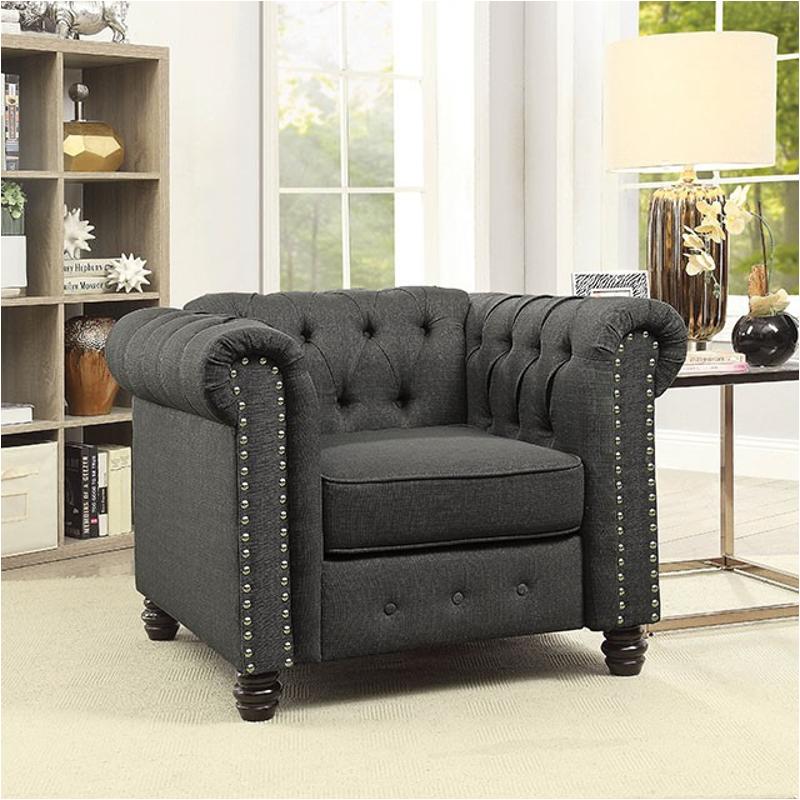 Cm6342gy-ch Furniture Of America Living Room Furniture Living Room Chair