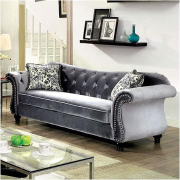 Cm6159gy-sf Furniture Of America Jolanda Living Room Furniture Sofa