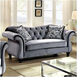 Cm6159gy-lv Furniture Of America Jolanda Living Room Furniture Loveseat