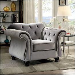 Cm6159gy-ch Furniture Of America Jolanda Living Room Furniture Living Room Chair
