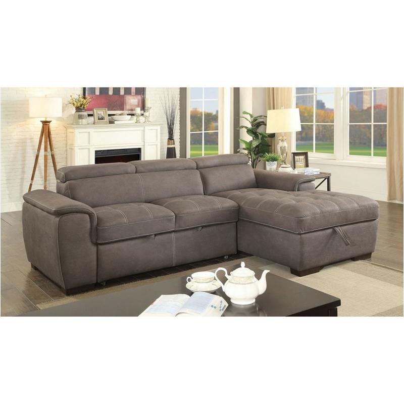 Cm6514br Furniture Of America Patty Living Room Furniture Sectional