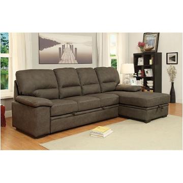 Cm6908br Furniture Of America Alcester Living Room Furniture Sectional