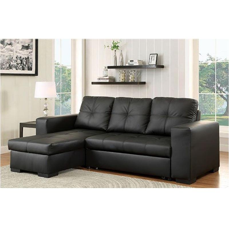 Cm6149bk Furniture Of America Denton Living Room Furniture Sectional