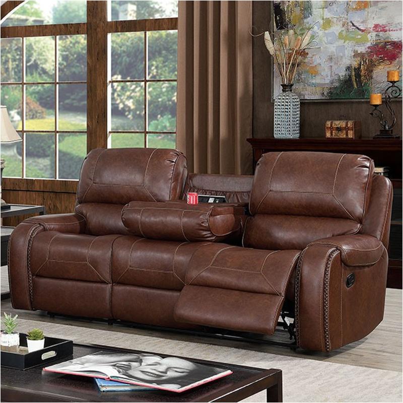 Cm6950br-sf Furniture Of America Living Room Furniture Sofa