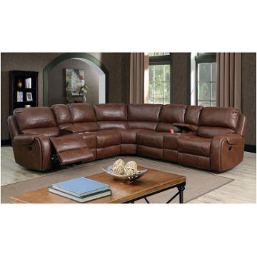 Cm6951br-sect Furniture Of America Joanne Living Room Furniture Sectional