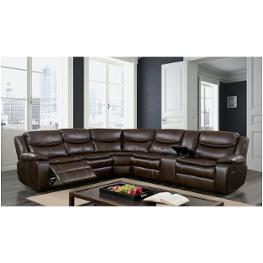Cm6982br Furniture Of America Pollux Living Room Furniture Sectional