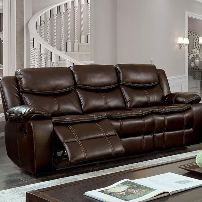 Cm6981br-sf Furniture Of America Pollux Living Room Furniture Sectional