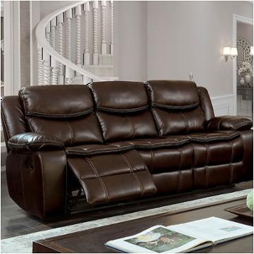 Cm6981br-sf Furniture Of America Pollux Living Room Furniture Sectional