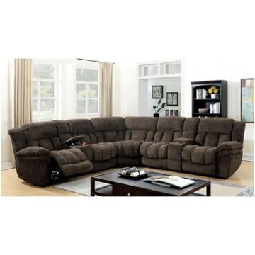 Cm6585br Furniture Of America Living Room Furniture Sectional