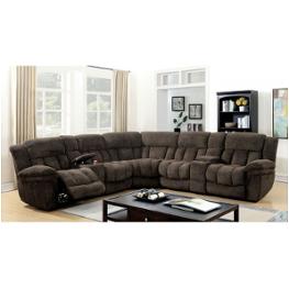Cm6585br Furniture Of America Living Room Furniture Sectional