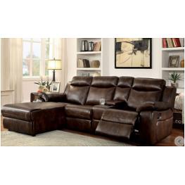 Cm6781br Furniture Of America Living Room Furniture Sectional