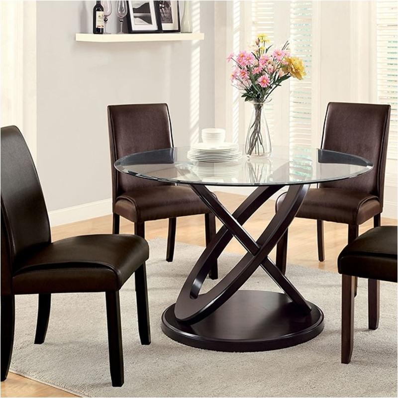 Cm3774t Furniture Of America Round Dining Table