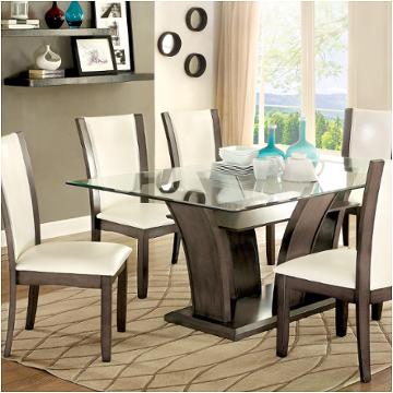 Cm3710gy-t Furniture Of America Manhattan Dining Room Furniture Dining Table