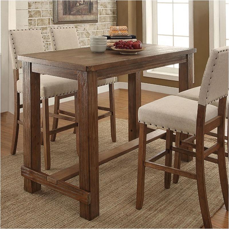 Cm3324bt Furniture Of America Sania Bar Height Table