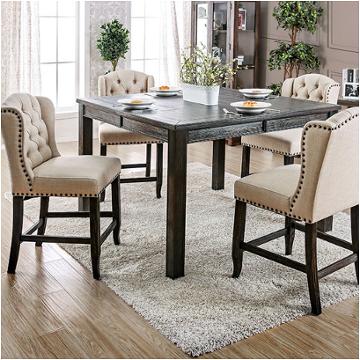 Cm3324bk-pt-54 Furniture Of America Sania Dining Room Furniture Counter Height Table