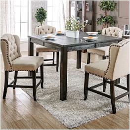 Cm3324bk-pt-54 Furniture Of America Sania Dining Room Furniture Counter Height Table