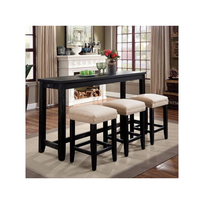 Cm3474pt Furniture Of America Counter Height Table Set