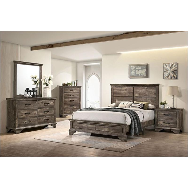 Cm7186q Furniture Of America Fortworth Bedroom Furniture Bed