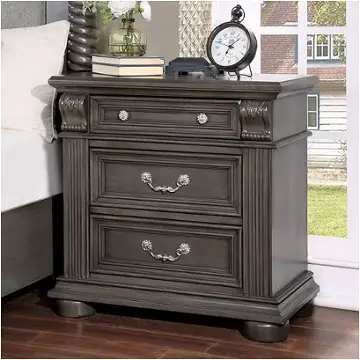 Cm7711gy-n Furniture Of America Esperia Bedroom Furniture Nightstand