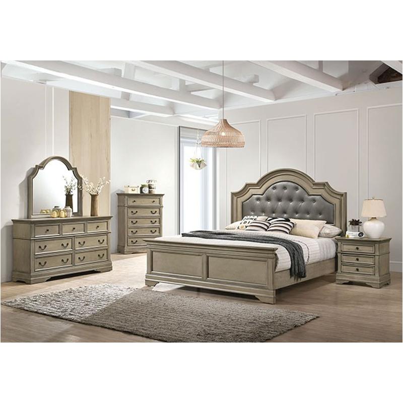 Cm7181q Furniture Of America Lasthenia Bedroom Furniture Bed