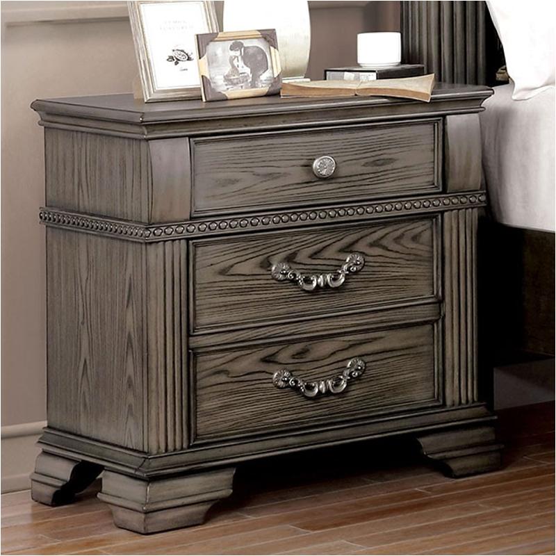 Foa7144gy-n Furniture Of America Pamphilos Bedroom Furniture Nightstand