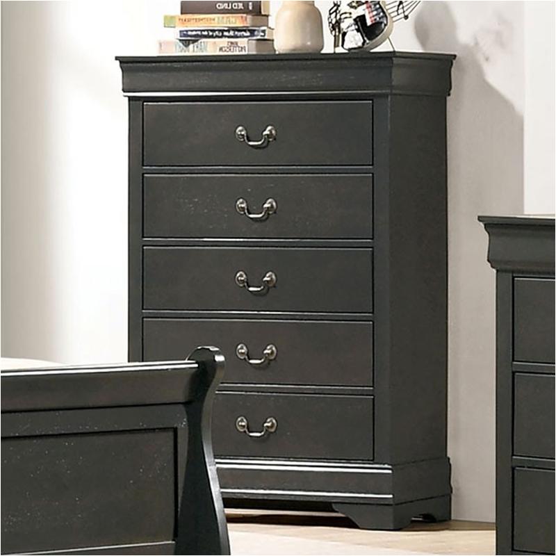Cm7966gy-c Furniture Of America Louis Philippe Bedroom Furniture Chest