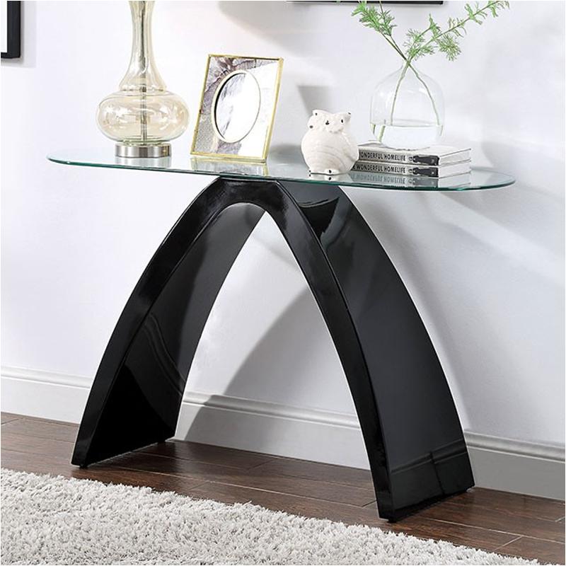Foa4042bk-s Furniture Of America Nahara Living Room Furniture Sofa Table