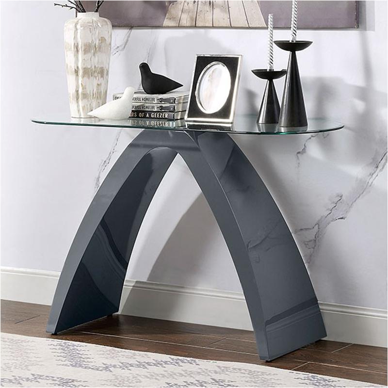 Foa4042gy-s Furniture Of America Nahara Living Room Furniture Sofa Table