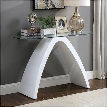 Foa4042wh-s Furniture Of America Nahara Living Room Furniture Sofa Table